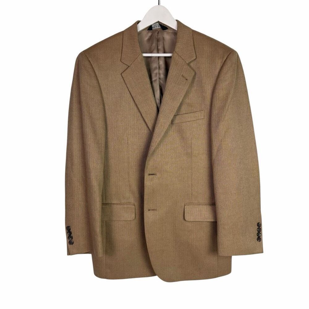 Jos A Bank Men’s Sports Coat 43R Brown Herringbone